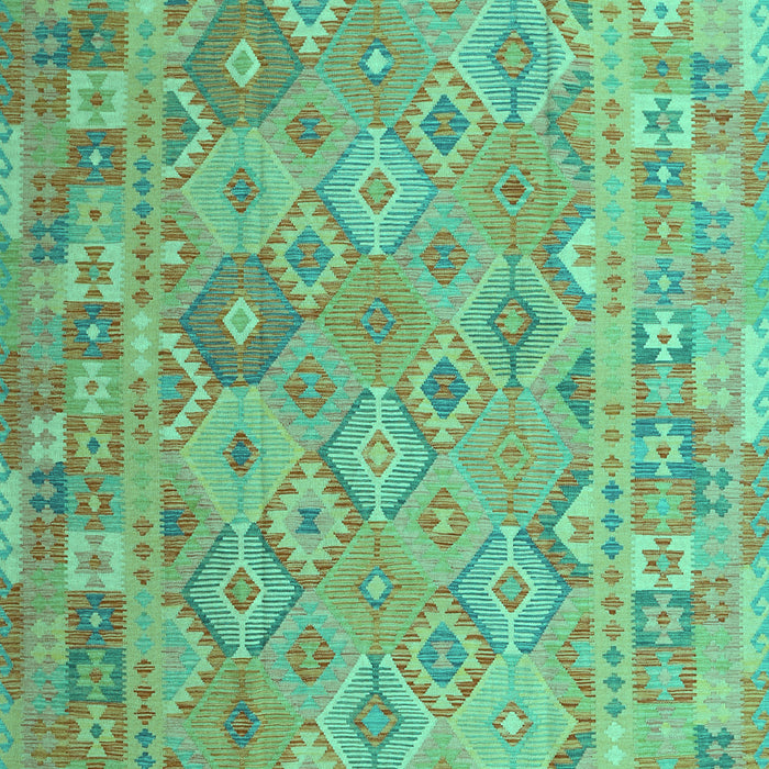 Abstract Turquoise Contemporary Rug, con2204turq