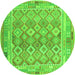 Square Oriental Green Traditional Rug, con2205grn