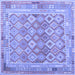 Square Oriental Blue Traditional Rug, con2205blu