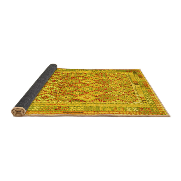 Sideview of Oriental Yellow Traditional Rug, con2205yw