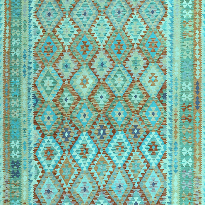 Oriental Light Blue Traditional Rug, con2205lblu