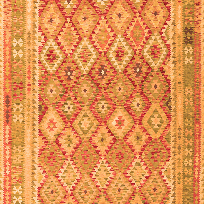 Serging Thickness of Machine Washable Oriental Orange Traditional Area Rugs, wshcon2205org