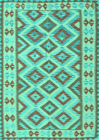 Southwestern Turquoise Country Rug, con2206turq