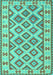 Southwestern Turquoise Country Rug, con2206turq