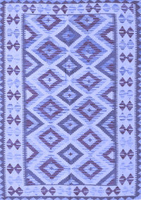 Southwestern Blue Country Rug, con2206blu