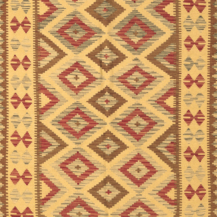 Machine Washable Southwestern Brown Country Rug, wshcon2206brn