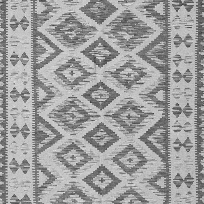 Serging Thickness of Machine Washable Southwestern Gray Country Rug, wshcon2206gry