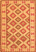 Serging Thickness of Machine Washable Southwestern Orange Country Area Rugs, wshcon2206org