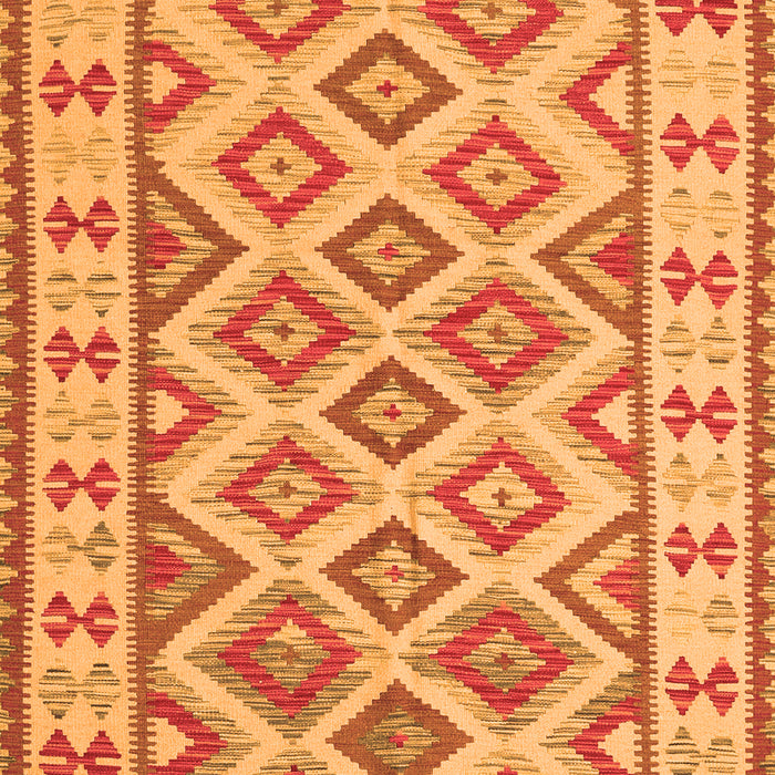 Serging Thickness of Machine Washable Southwestern Orange Country Area Rugs, wshcon2206org
