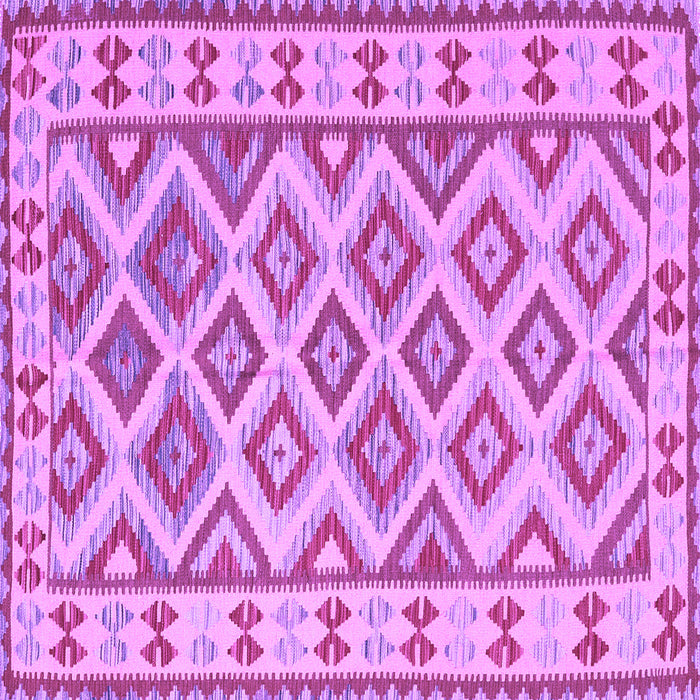 Square Southwestern Purple Country Rug, con2206pur