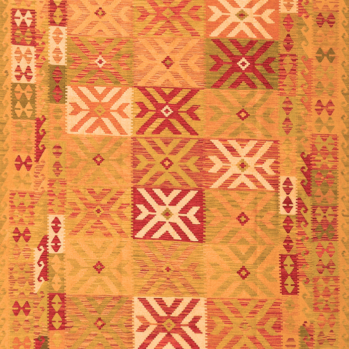 Serging Thickness of Machine Washable Abstract Orange Contemporary Area Rugs, wshcon2207org