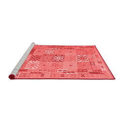 Contemporary Red Washable Rugs