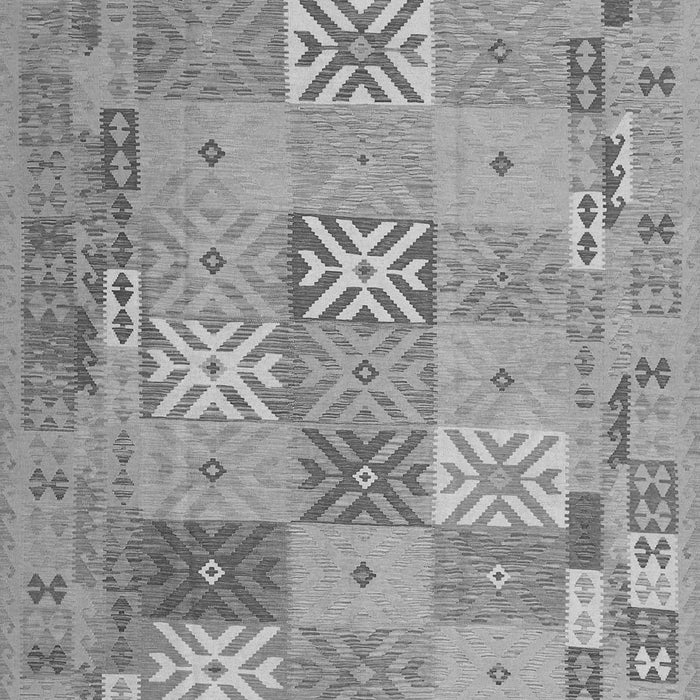 Serging Thickness of Machine Washable Abstract Gray Contemporary Rug, wshcon2207gry