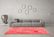 Contemporary Red Washable Rugs