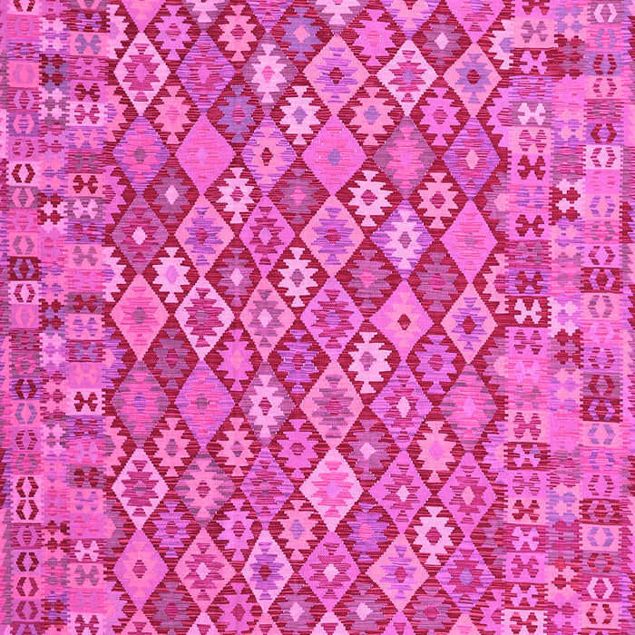 Machine Washable Southwestern Pink Country Rug, wshcon2208pnk