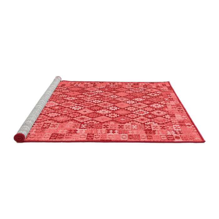 Country Red Washable Rugs