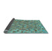 Sideview of Southwestern Light Blue Country Rug, con2208lblu