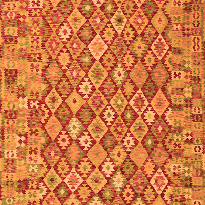 Serging Thickness of Machine Washable Southwestern Orange Country Area Rugs, wshcon2208org