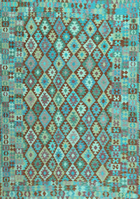 Southwestern Light Blue Country Rug, con2208lblu