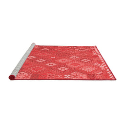 Country Red Washable Rugs