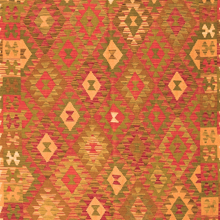 Serging Thickness of Machine Washable Southwestern Orange Country Area Rugs, wshcon2209org