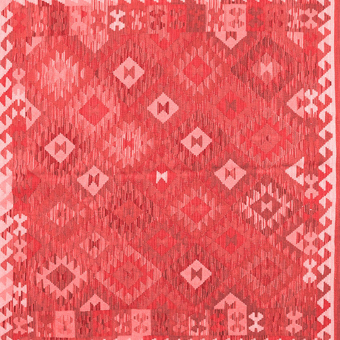 Machine Washable Southwestern Red Country Rug, wshcon2209red