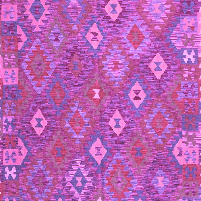 Machine Washable Southwestern Purple Country Area Rugs, wshcon2209pur