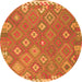 Machine Washable Southwestern Orange Country Area Rugs, wshcon2209org