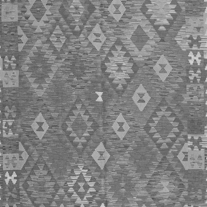 Serging Thickness of Machine Washable Southwestern Gray Country Rug, wshcon2209gry