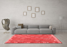 Country Red Washable Rugs