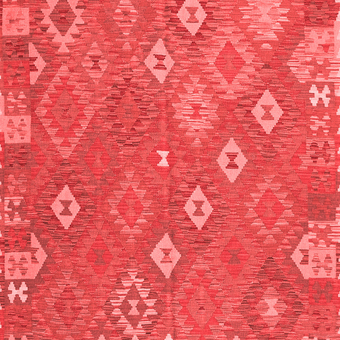 Machine Washable Southwestern Red Country Rug, wshcon2209red