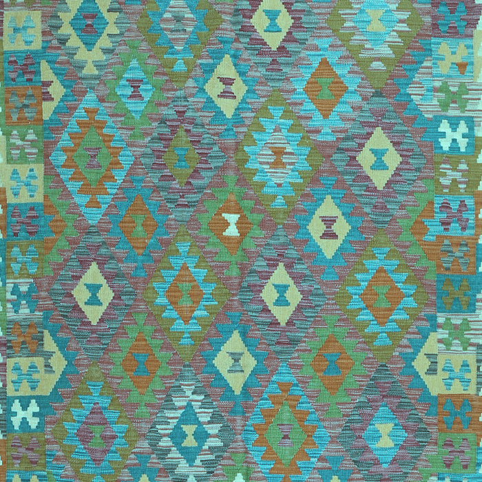 Machine Washable Southwestern Light Blue Country Rug, wshcon2209lblu