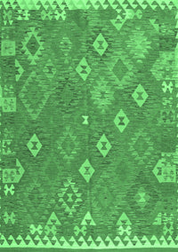 Southwestern Emerald Green Country Rug, con2209emgrn