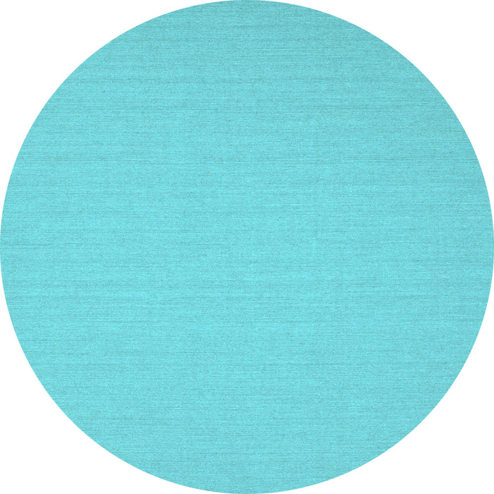 Round Machine Washable Solid Light Blue Modern Rug, wshcon220lblu