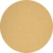 Round Solid Brown Modern Rug, con220brn