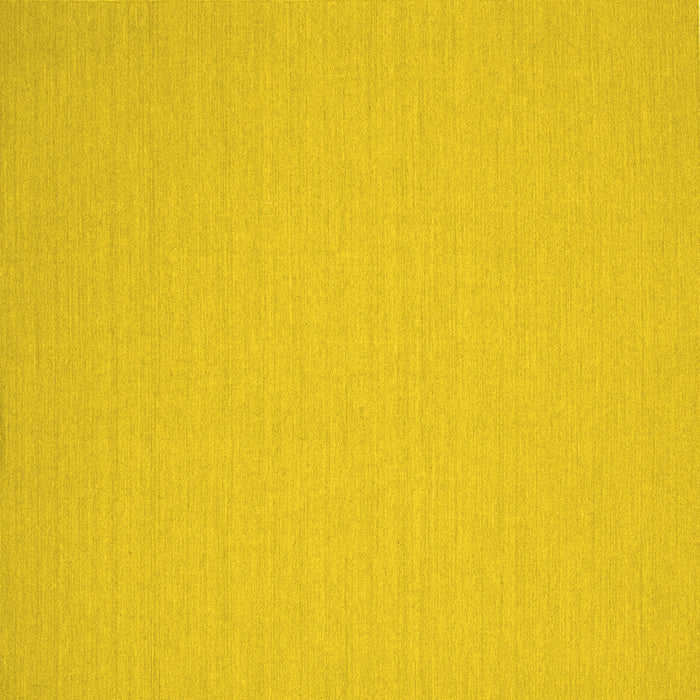 Square Machine Washable Solid Yellow Modern Rug, wshcon220yw
