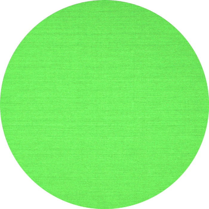 Square Solid Green Modern Rug, con220grn