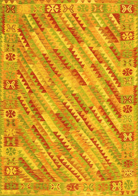 Southwestern Yellow Country Rug, con2210yw