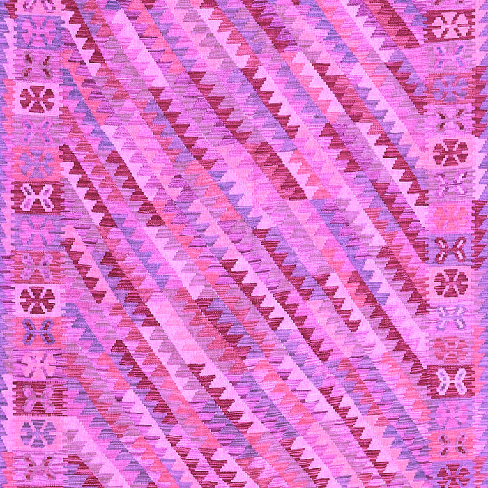 Machine Washable Southwestern Purple Country Area Rugs, wshcon2210pur