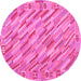 Round Southwestern Pink Country Rug, con2210pnk