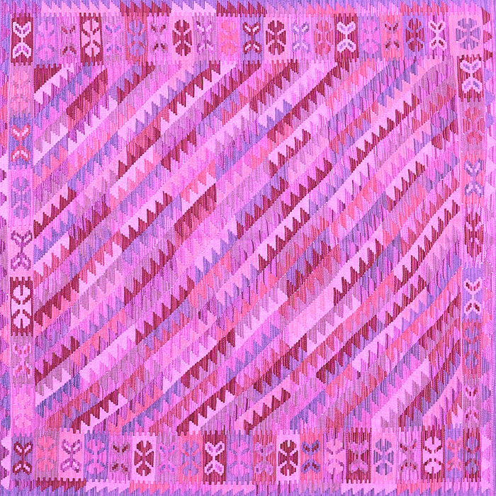 Square Southwestern Purple Country Rug, con2210pur