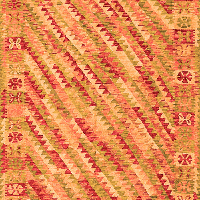 Serging Thickness of Machine Washable Southwestern Orange Country Area Rugs, wshcon2210org