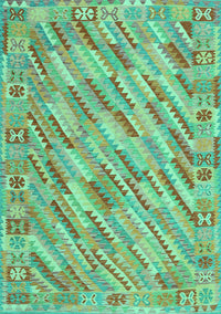 Southwestern Turquoise Country Rug, con2210turq