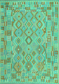 Southwestern Turquoise Country Rug, con2211turq