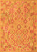 Serging Thickness of Machine Washable Southwestern Orange Country Area Rugs, wshcon2211org