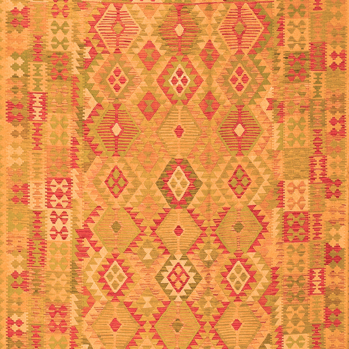 Serging Thickness of Machine Washable Southwestern Orange Country Area Rugs, wshcon2211org
