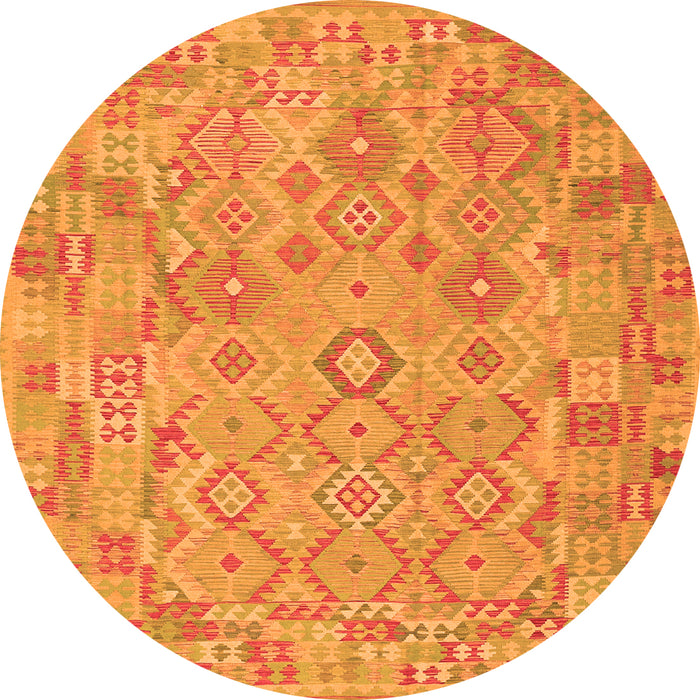 Machine Washable Southwestern Orange Country Area Rugs, wshcon2211org