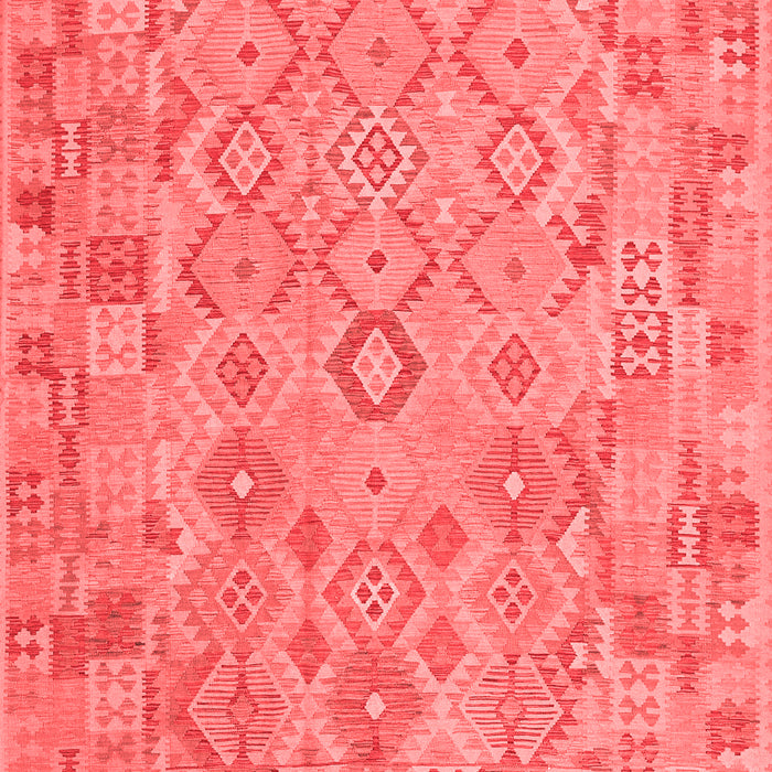 Machine Washable Southwestern Red Country Rug, wshcon2211red