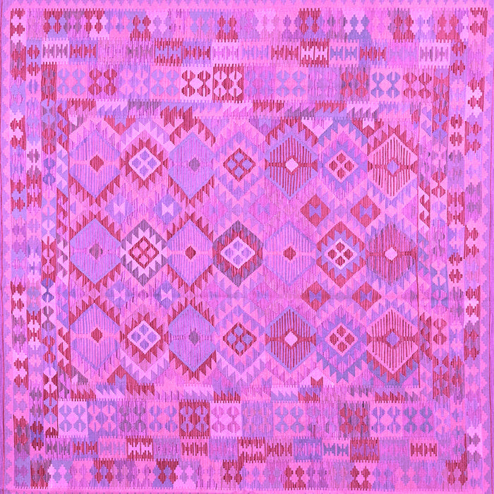 Square Southwestern Purple Country Rug, con2211pur