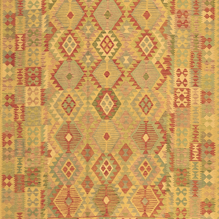 Machine Washable Southwestern Brown Country Rug, wshcon2211brn
